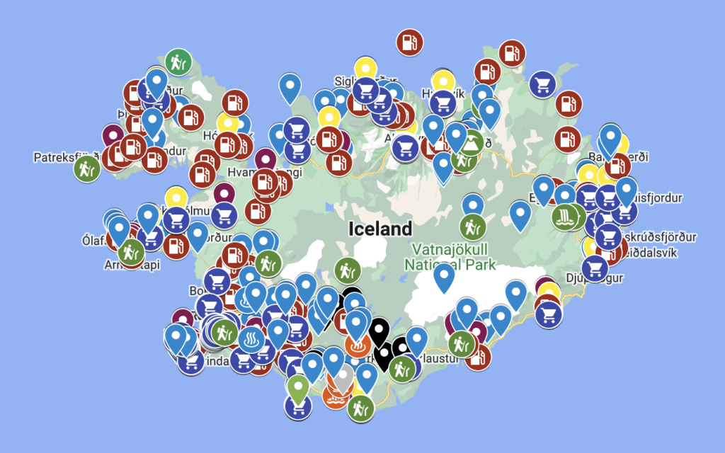 מפת איסלנד